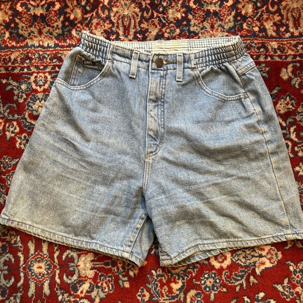 vintage 80s 90s Lee Original Jeans denim shorts women Mom Size 10 Petite Light